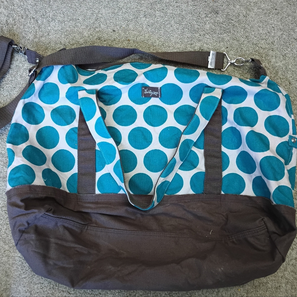 Thirty-One Dotted Duffel Bag